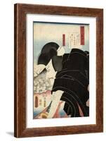 The Poet Sosei Hoshi: the Actor Matsumoto Koshiro V as Ishikawa Goemon, 1852-Utagawa Kunisada-Framed Giclee Print