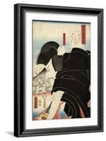 The Poet Sosei Hoshi: the Actor Matsumoto Koshiro V as Ishikawa Goemon, 1852-Utagawa Kunisada-Framed Giclee Print