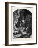 The Poetry of Nature: the Old Shepherd's Dog-Harrison William Weir-Framed Giclee Print