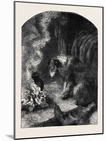The Poetry of Nature: the Old Shepherd's Dog-Harrison William Weir-Mounted Giclee Print