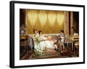 The Poetry Reading-Vittorio Reggianini-Framed Giclee Print