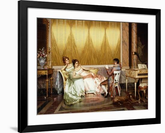 The Poetry Reading-Vittorio Reggianini-Framed Giclee Print