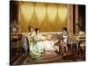 The Poetry Reading-Vittorio Reggianini-Stretched Canvas