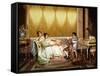 The Poetry Reading-Vittorio Reggianini-Framed Stretched Canvas