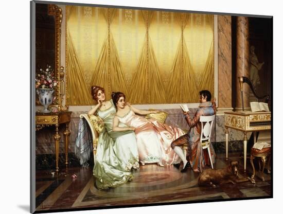 The Poetry Reading-Vittorio Reggianini-Mounted Premium Giclee Print