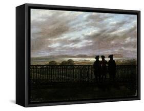 The Poets V.A. Zhukovsky, S.I. Turgenev and A.I. Turgenev, End 1820S-Caspar David Friedrich-Framed Stretched Canvas