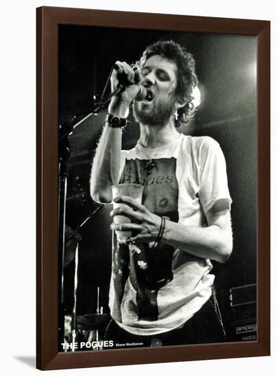 The Pogues- Shane MacGowan Live-null-Framed Poster