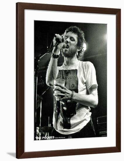 The Pogues- Shane MacGowan Live-null-Framed Poster