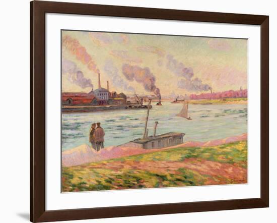 The Pointe D'Ivry, 1886-Armand Guillaumin-Framed Giclee Print