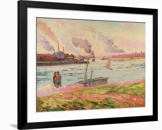 The Pointe D'Ivry, 1886-Armand Guillaumin-Framed Giclee Print