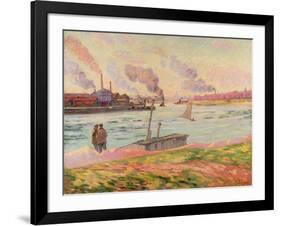 The Pointe D'Ivry, 1886-Armand Guillaumin-Framed Giclee Print