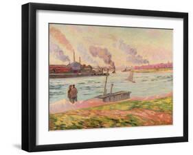 The Pointe D'Ivry, 1886-Armand Guillaumin-Framed Giclee Print