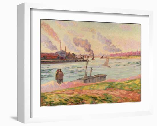 The Pointe D'Ivry, 1886-Armand Guillaumin-Framed Giclee Print