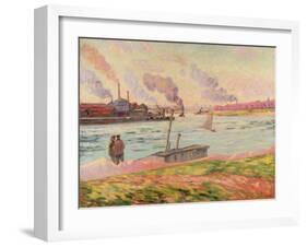 The Pointe D'Ivry, 1886-Armand Guillaumin-Framed Giclee Print