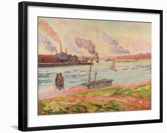 The Pointe D'Ivry, 1886-Armand Guillaumin-Framed Giclee Print