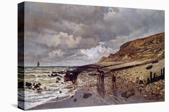 The Pointe De La Heve at Low Tide-Claude Monet-Stretched Canvas