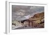 The Pointe De La Heve at Low Tide-Claude Monet-Framed Giclee Print