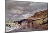 The Pointe De La Heve at Low Tide-Claude Monet-Mounted Giclee Print