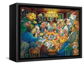 The Poker Club-Bill Bell-Framed Stretched Canvas