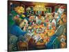 The Poker Club-Bill Bell-Stretched Canvas