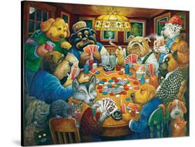 The Poker Club-Bill Bell-Stretched Canvas