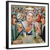 The Poker Players, 2003-PJ Crook-Framed Giclee Print