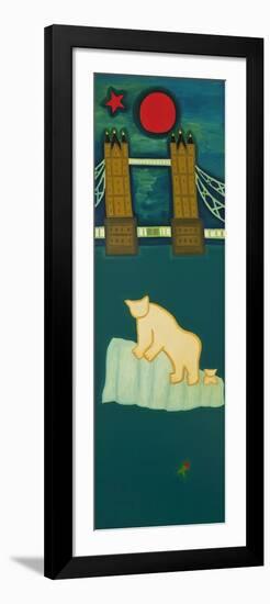 The Polar Bear and His Cub Visit London, 2009-Cristina Rodriguez-Framed Giclee Print