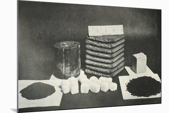 The Polar Party's Sledging Ration (Pemmican, biscuits, butter, cocoa, sugar and tea)', 1911-Herbert Ponting-Mounted Photographic Print