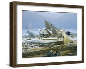 The Polar Sea, 1824-Caspar David Friedrich-Framed Giclee Print