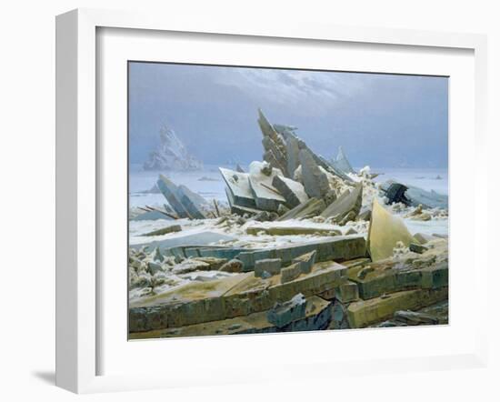 The Polar Sea, 1824-Caspar David Friedrich-Framed Giclee Print