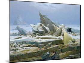 The Polar Sea, 1824-Caspar David Friedrich-Mounted Giclee Print
