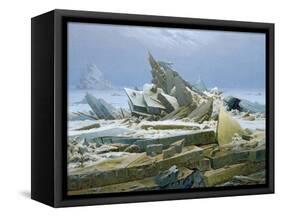 The Polar Sea, 1824-Caspar David Friedrich-Framed Stretched Canvas