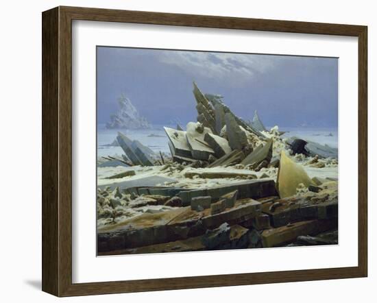 The Polar Sea (The Failed Hope), about 1823/24-Caspar David Friedrich-Framed Giclee Print