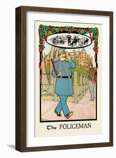 The Policeman-H.o. Kennedy-Framed Art Print