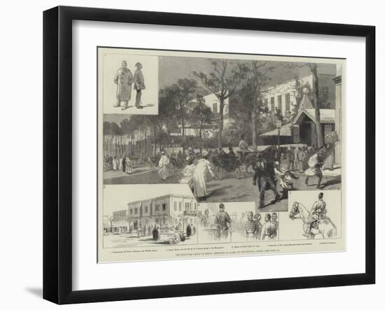 The Political Crisis in Egypt, Sketches at Cairo-Charles Auguste Loye-Framed Giclee Print