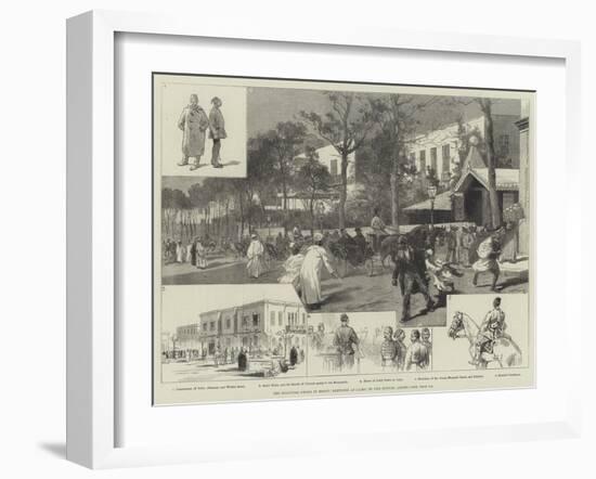 The Political Crisis in Egypt, Sketches at Cairo-Charles Auguste Loye-Framed Giclee Print