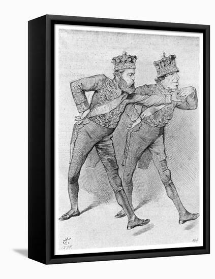 The Political Pas De Deux, 1878-null-Framed Stretched Canvas