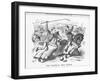 The Political Polo Match, 1885-Joseph Swain-Framed Giclee Print