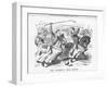 The Political Polo Match, 1885-Joseph Swain-Framed Giclee Print