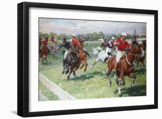 The Polo Game-Ludwig Koch-Framed Giclee Print