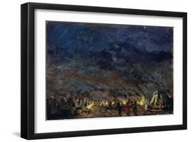 The Polovtsian Camp. Stage Design for the Opera Prince Igor by A. Borodin, 1914-Konstantin Alexeyevich Korovin-Framed Giclee Print