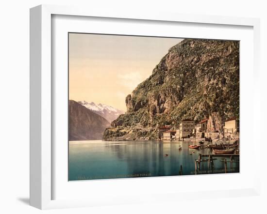 The Ponale Road, Riva, Lake Garda, Italy, C.1890-C.1900-null-Framed Giclee Print