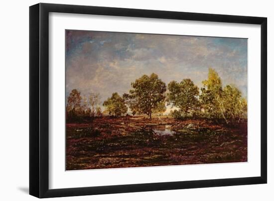 The Pond at Dagneau (Dagan) 1858-60-Pierre Etienne Theodore Rousseau-Framed Giclee Print
