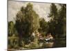 The Pond at Fees-Pierre-Auguste Renoir-Mounted Giclee Print