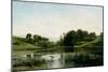 The Pond at Gylieu, 1853-Charles Francois Daubigny-Mounted Giclee Print