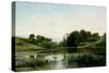 The Pond at Gylieu, 1853-Charles Francois Daubigny-Stretched Canvas