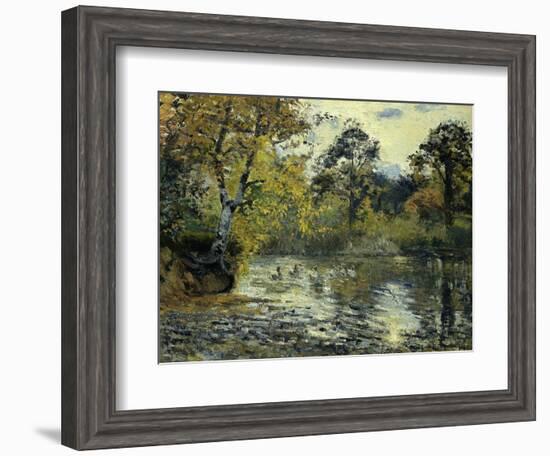 The Pond at Montfoucault; L'Etang De Montfoucault, 1874-Camille Pissarro-Framed Giclee Print