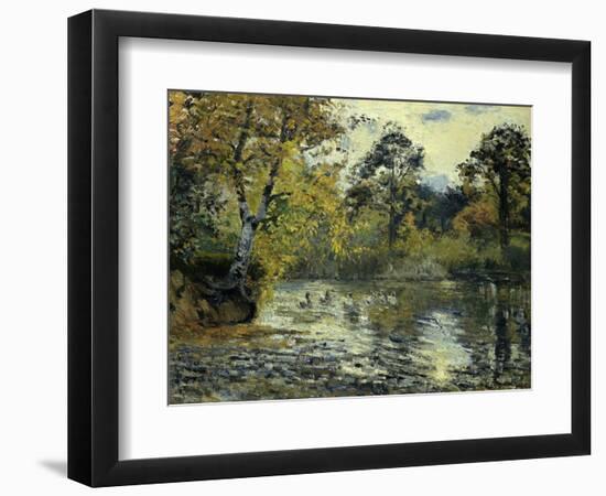 The Pond at Montfoucault; L'Etang De Montfoucault, 1874-Camille Pissarro-Framed Giclee Print