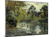 The Pond at Montfoucault; L'Etang De Montfoucault, 1874-Camille Pissarro-Mounted Giclee Print