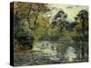 The Pond at Montfoucault; L'Etang De Montfoucault, 1874-Camille Pissarro-Stretched Canvas